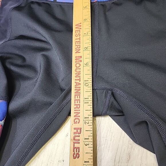 Athleta Tropical Precision High Waisted Floral Print Mesh Panels 7/8 Leggins M - Picture 10 of 11